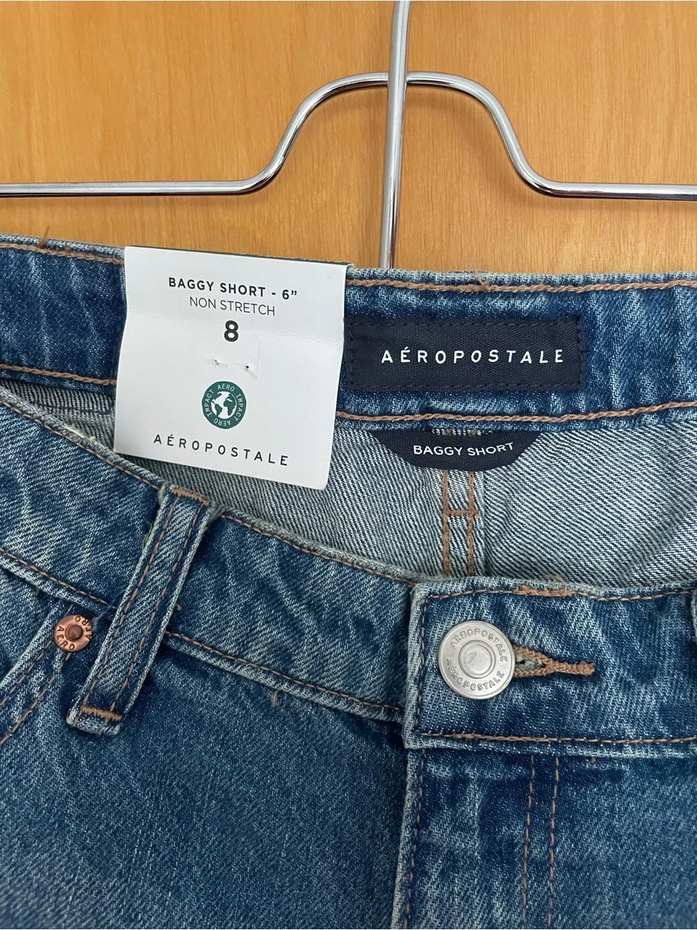 Aéropostale Baggy Denim Shorts - Size 8 - 6